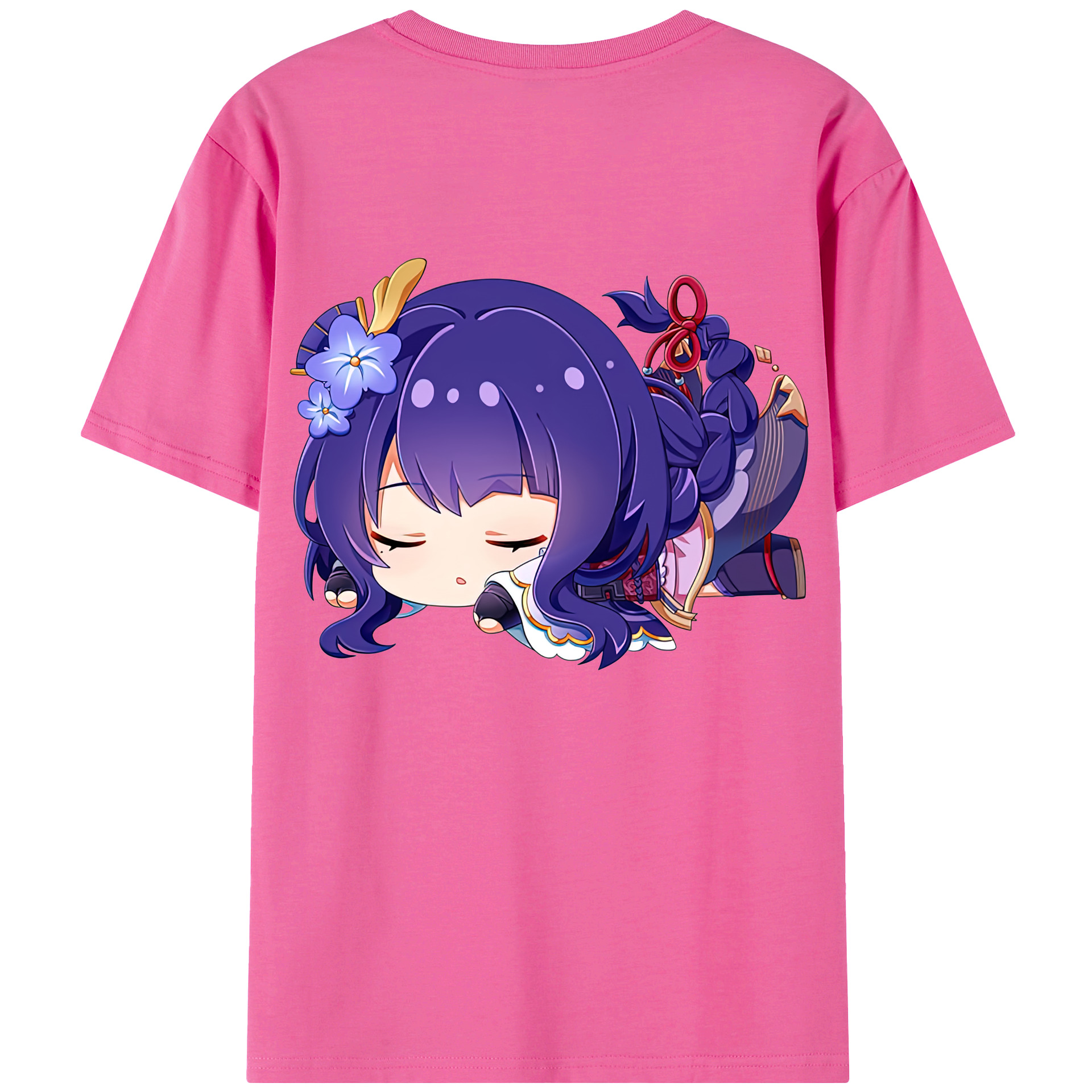 げんし神 雷電将軍 らいでんしょうぐん genshin Raiden Shogun レディース半袖Tシャツ(バックプリント)